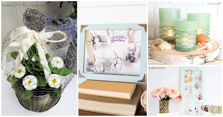 27 Unique DIY Chicken Wire Crafts Decorations