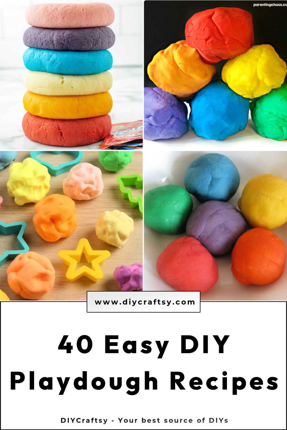 40 easy diy playdough recipes