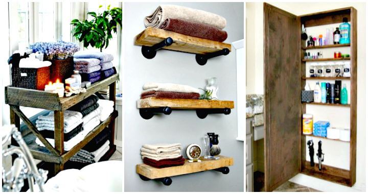 50 Unique DIY Bathroom Storage Ideas You Must Try - DIY Bathroom Projects - DIY Bathroom Decor Ideas - DIY Crafts - DIY Projects - DIY Ideas