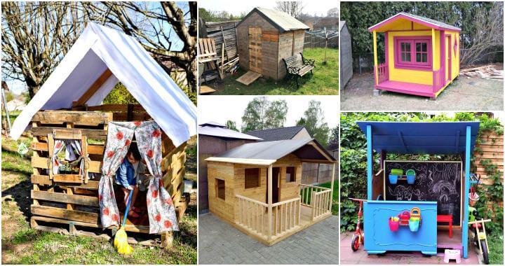 7 DIY Pallet Playhouse Plans for Your Kids