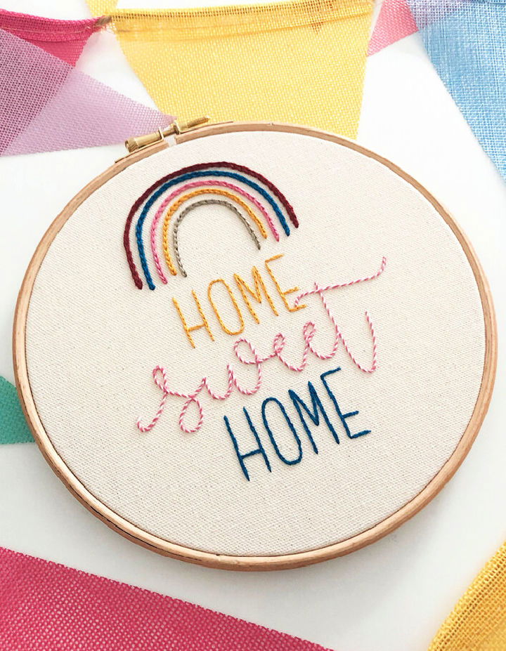 Anchor Home Sweet Home Embroidery to Downloadable PDF