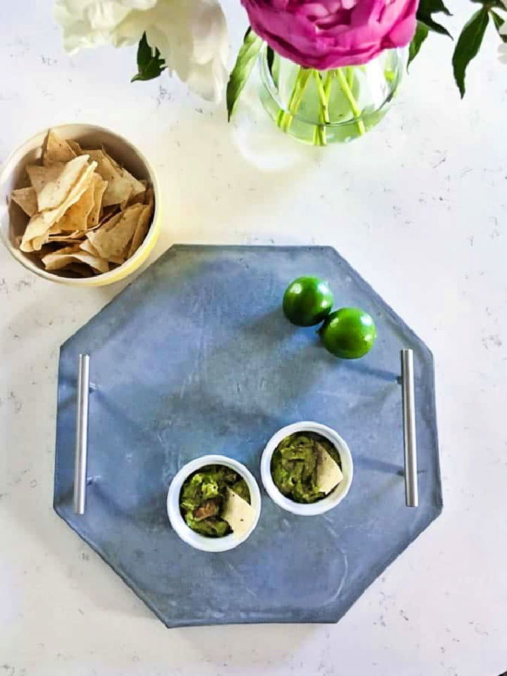 Beautiful Concrete Serving Tray