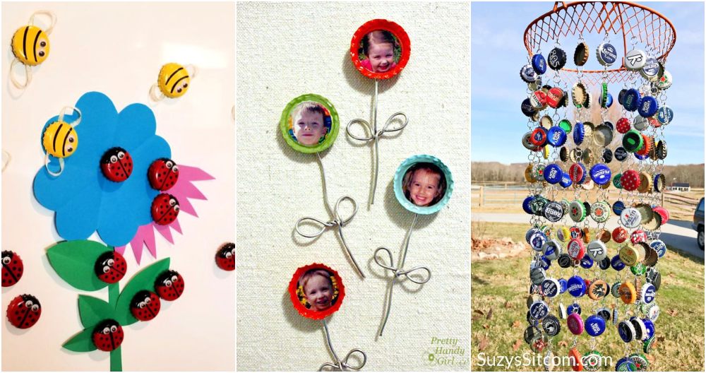 creative bottle cap crafts and art ideas