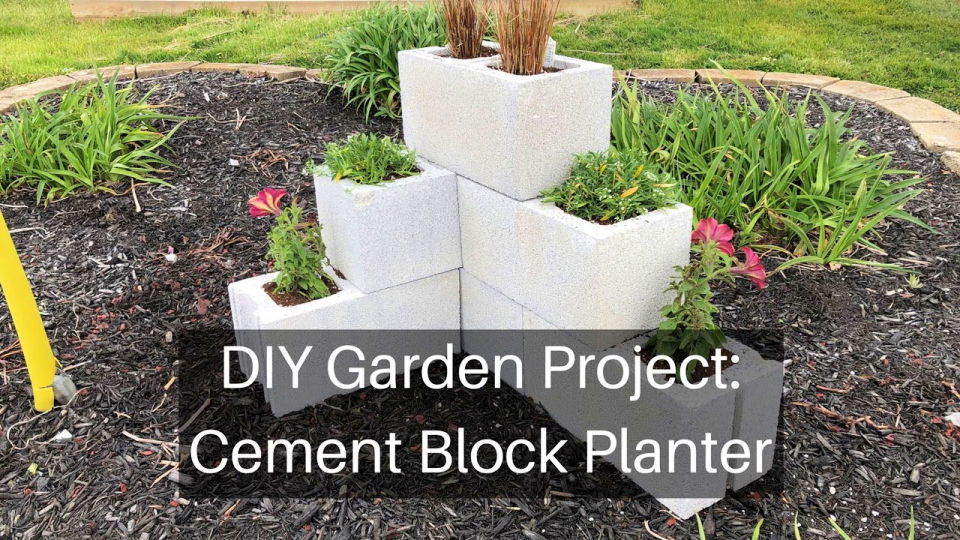 Build a Cinder Block Flower Garden