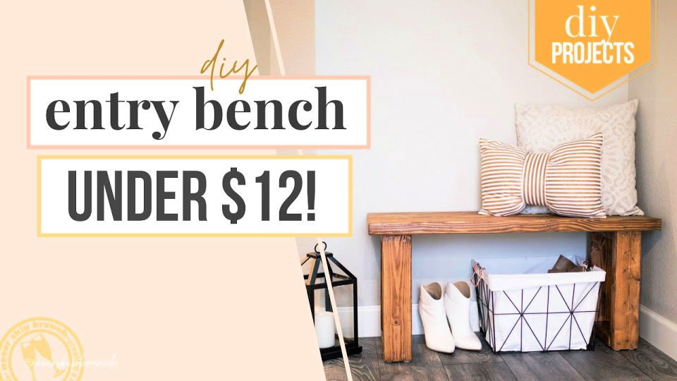 Building Entryway Bench for Under $12