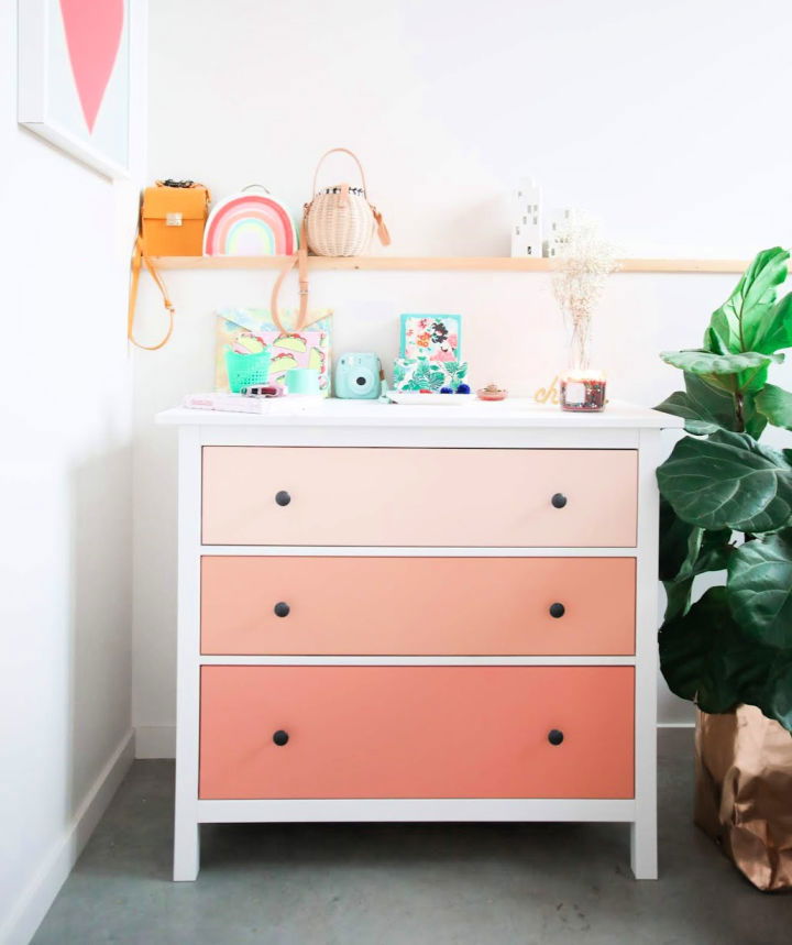 Colorful DIY Ombre Dresser
