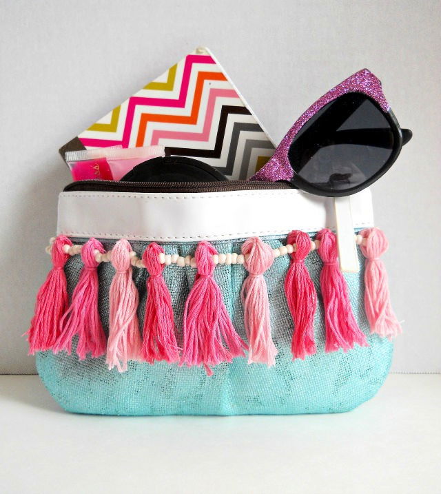 Cool Homemade Beaded Tassel Bag