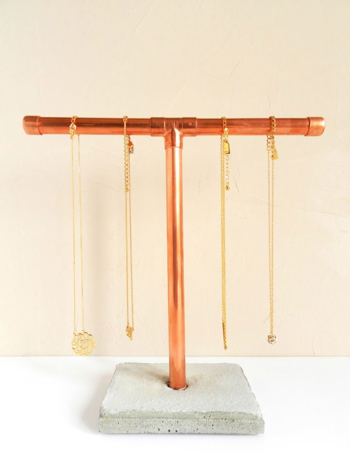 Copper Concrete Necklace Stand Ideas