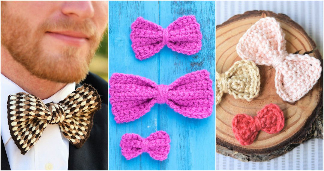 crochet bow pattern