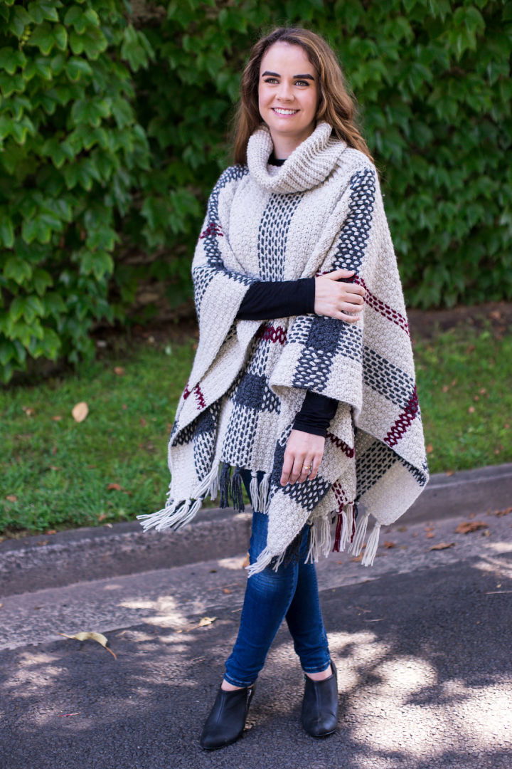 Crochet Glencoe Tartan Poncho Pattern