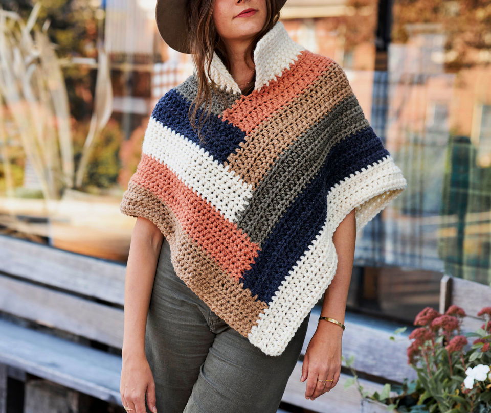 Crochet Kaleidoscope Poncho Pattern