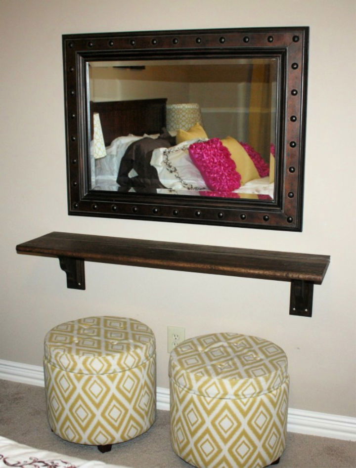 DIY a beautiful wall vanity