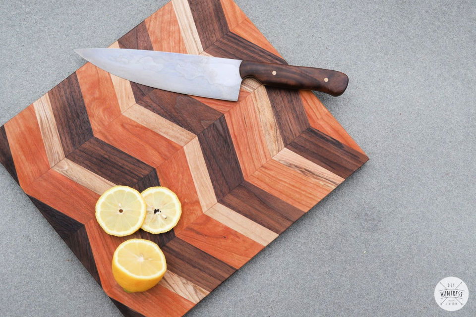 DIY Chevron Cutting Board
