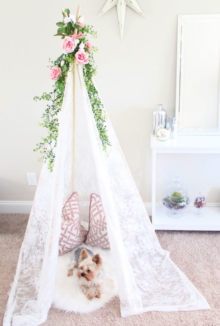 DIY Dreamy Lace Teepee