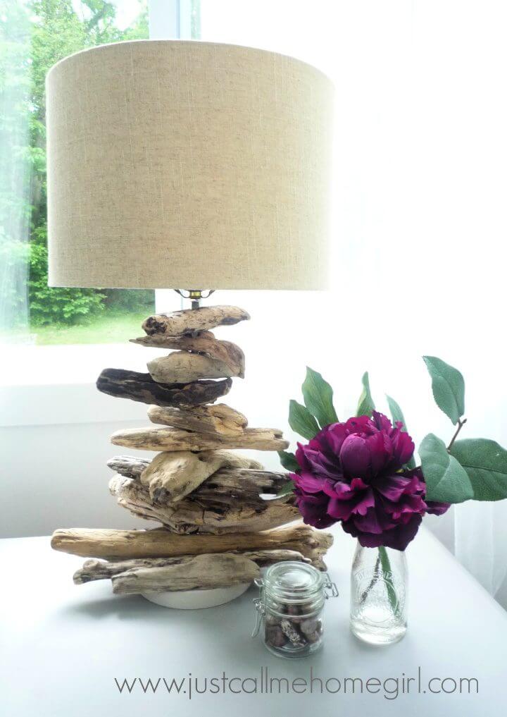 DIY Driftwood Desk Lamp
