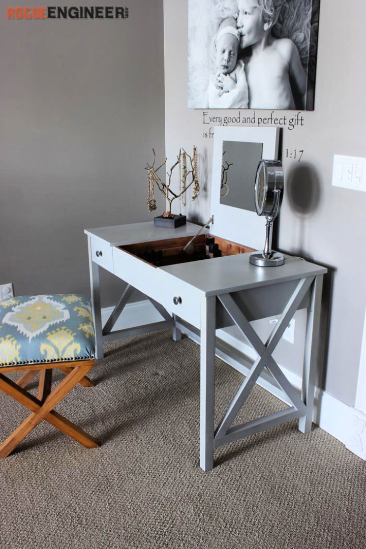 DIY Flip Top Vanity