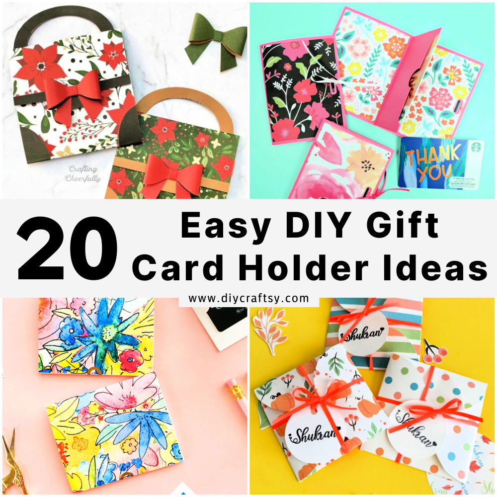 diy gift card holder ideas