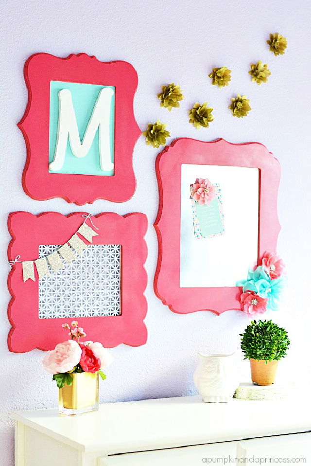 DIY Magnetic Frames Wall Decoration