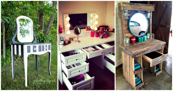 DIY Makeup Vanity Tutorials DIY Your own Makeup Vanity Table