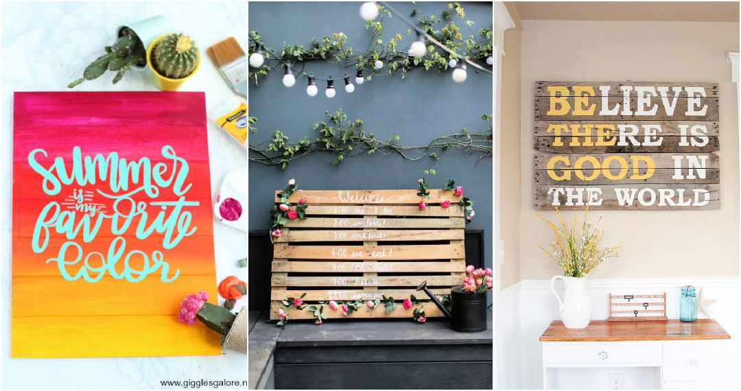 diy pallet signs