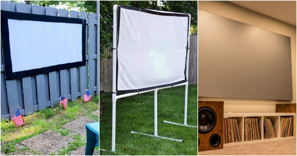 diy projector screen ideas