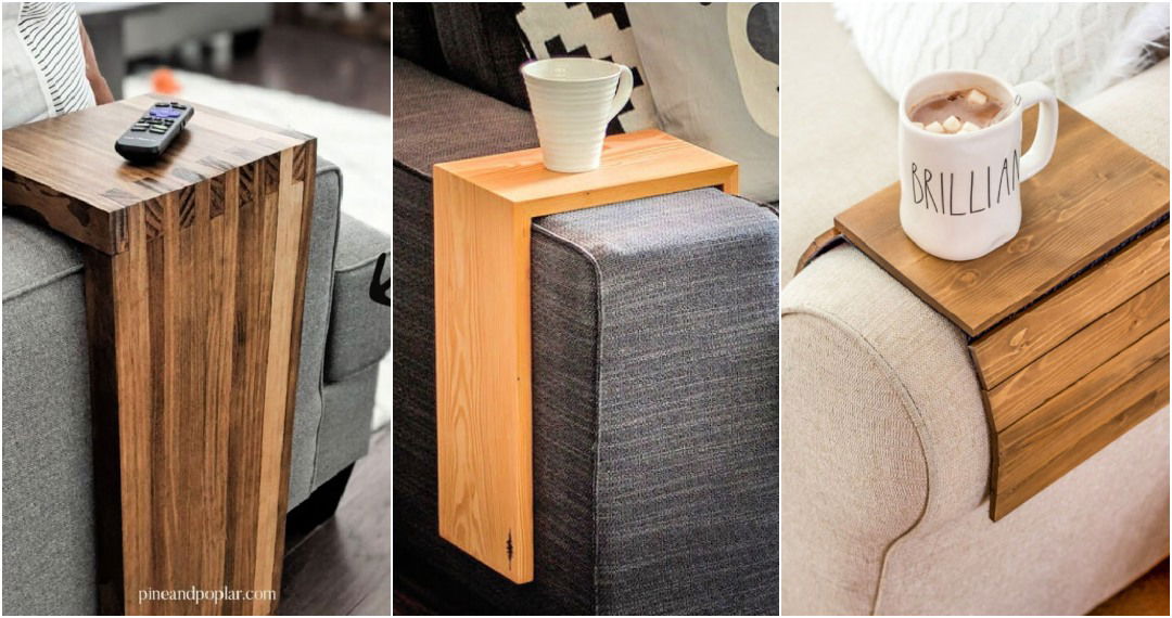 diy sofa arm tables