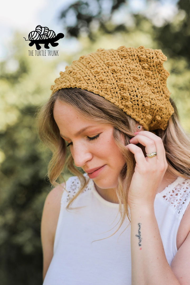 Easy Crochet Picot Bandana Pattern