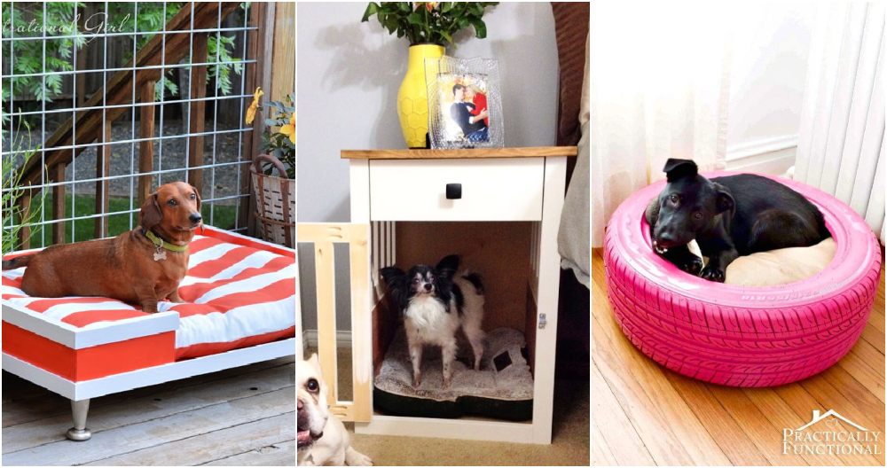 homemade diy dog bed ideas