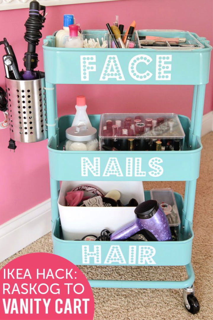 Easy DIY Ikea Makeup Vanity