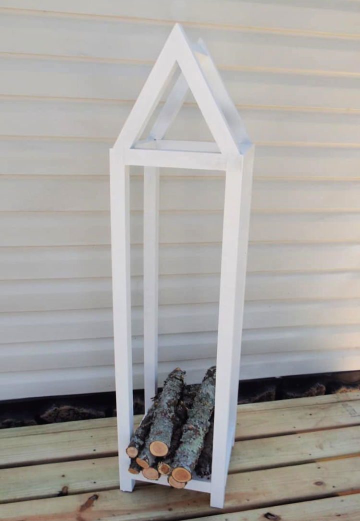 Easy DIY Wood Firewood Rack