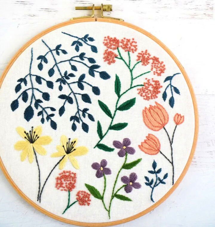 Flower Embroidery Pattern