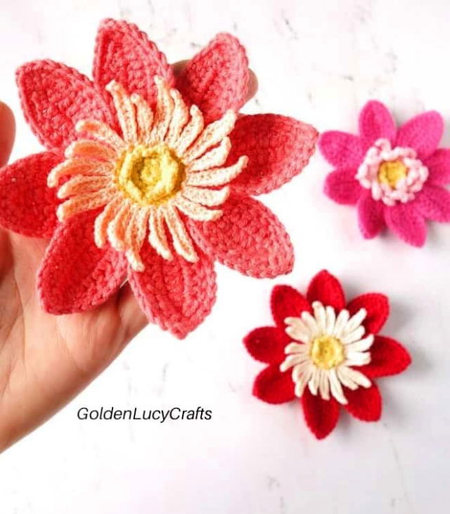 Free Crochet Dahlia Pattern