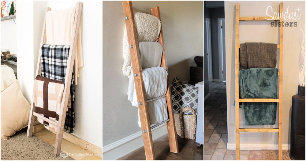 free diy blanket ladder plans