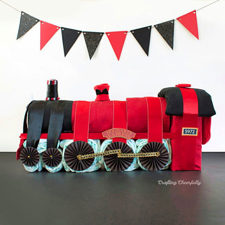 Harry Potter Train Diaper Cake