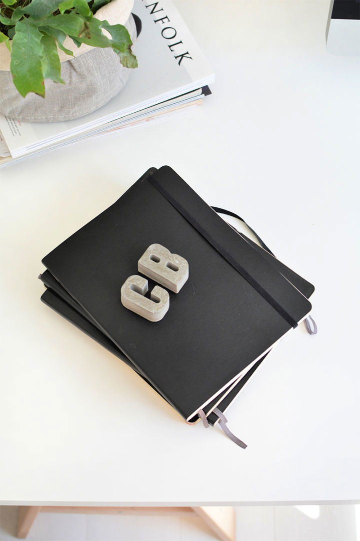 Homemade Concrete Paperweights