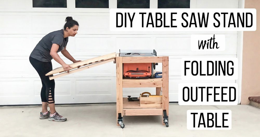 how to build a table saw stand