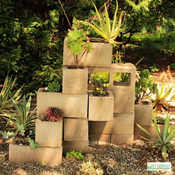 How to Build a Vertical Cinder Block Garden