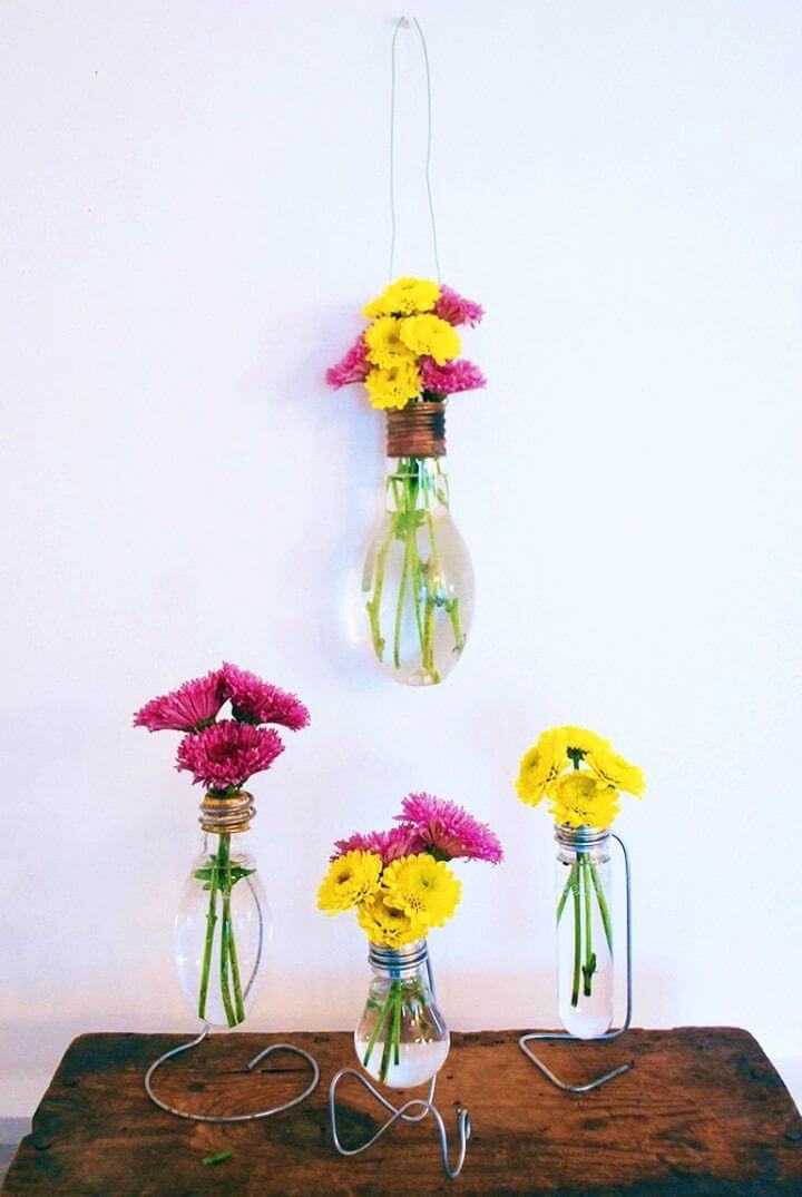 How to DIY Light Bulb Vase