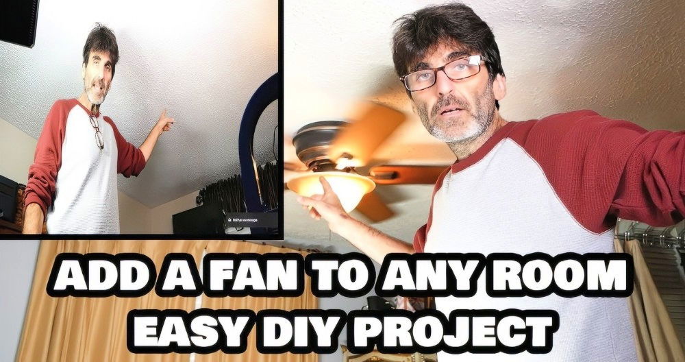 how to install a ceiling fan without existing wiring