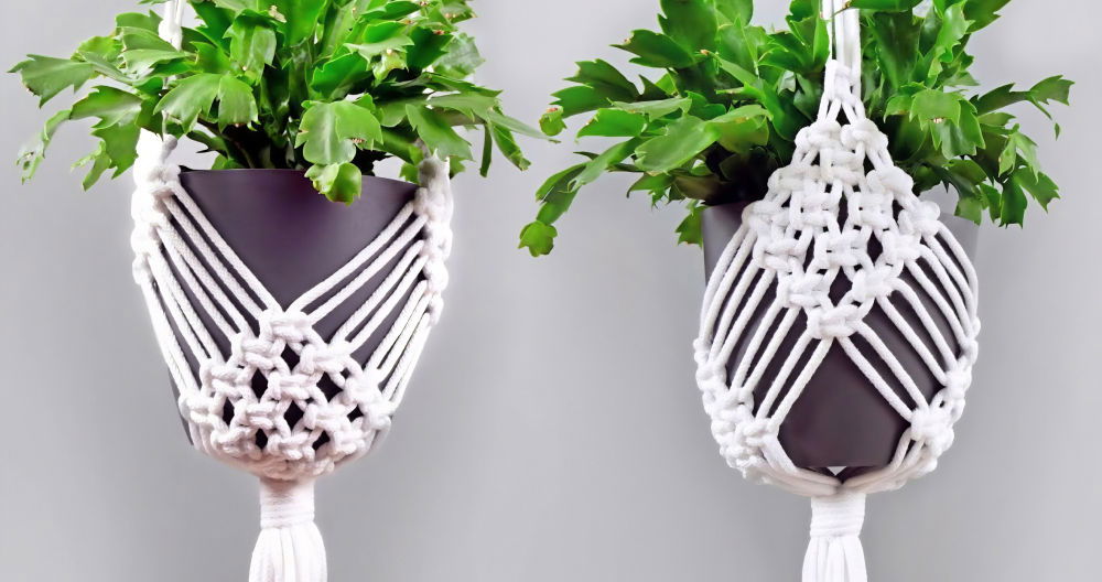 how to make a macrame plant hanger