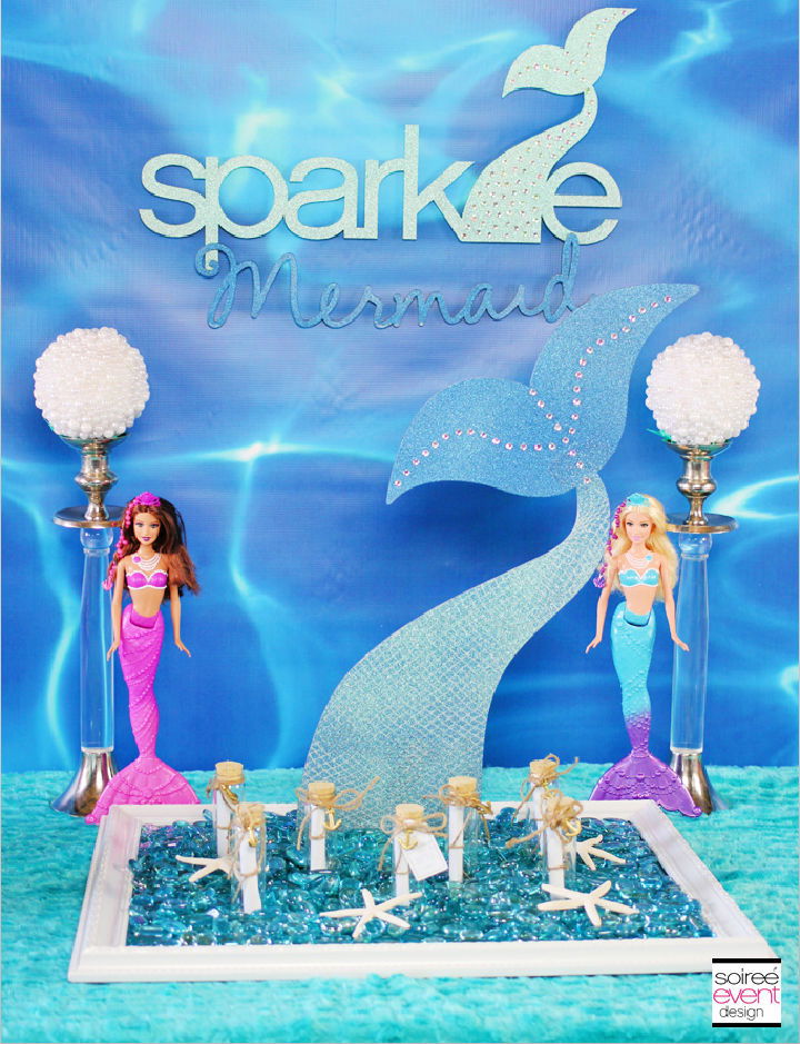 How to Make a Mermaid Tail Centerpiece
