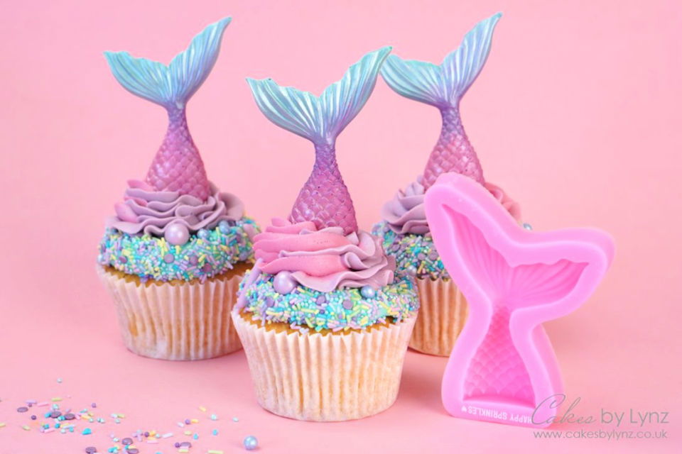 How to Make a Mermaid Tail Cupcakes