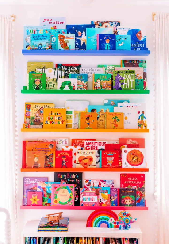 IKEA Rainbow Bookshelves Hack