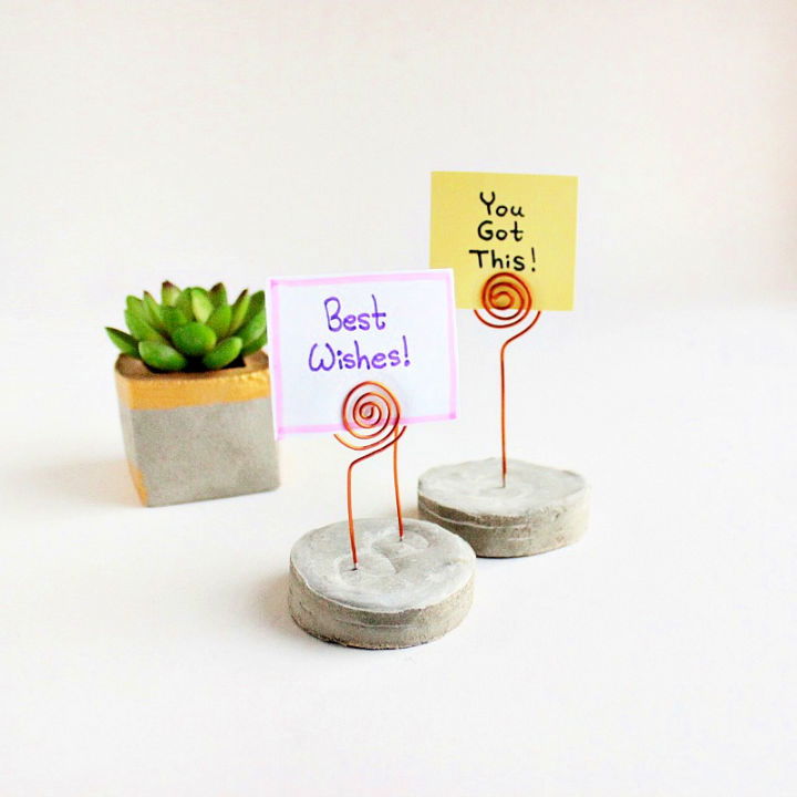 Making a Concrete Card Holder