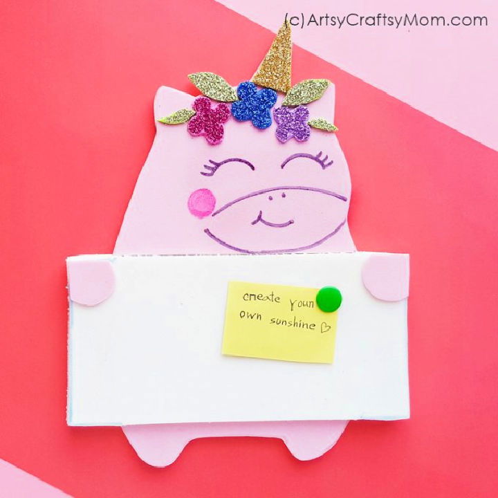 Making a Foam Unicorn Pin Board