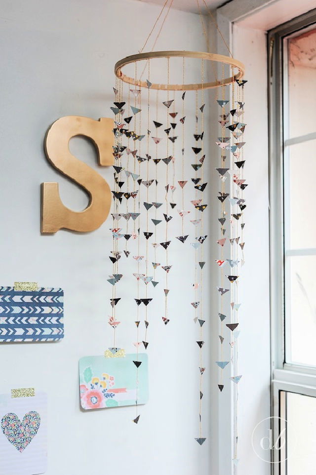 Modern DIY Triangle Mobile