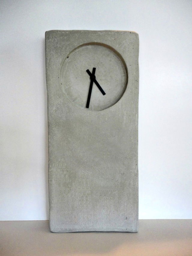 Modern Industrial Concrete Clock With Rapid Se