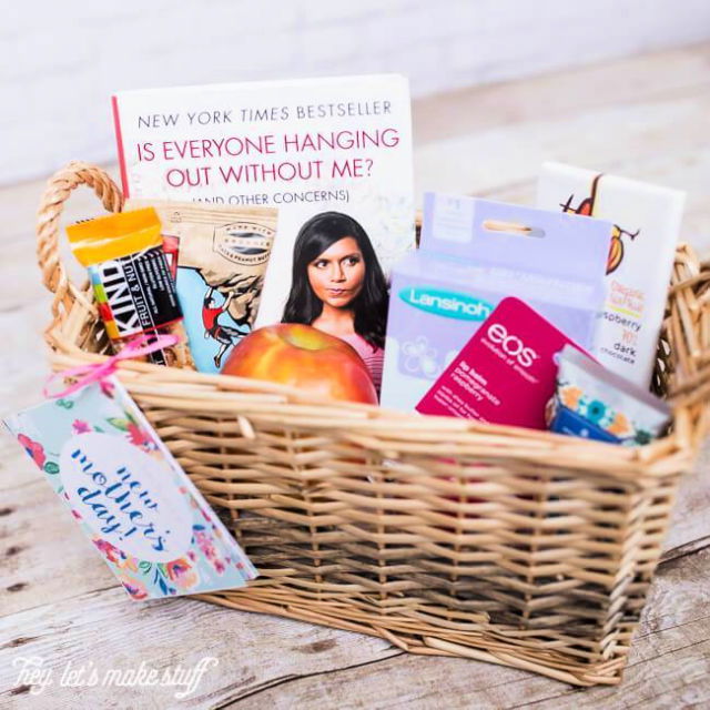 Handmade New Mom Gift Basket