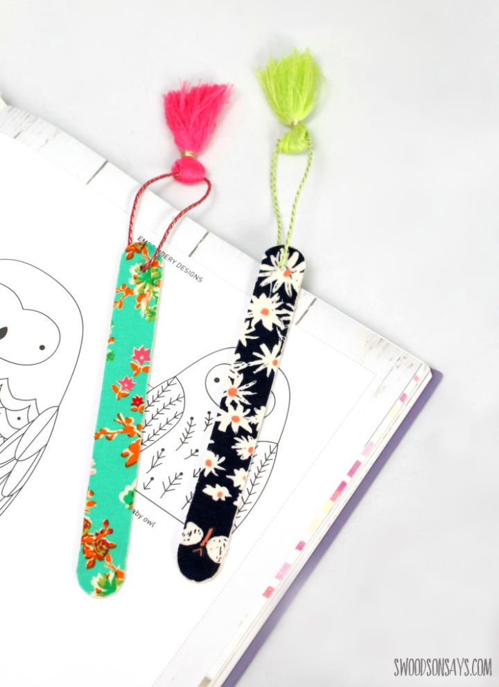 No Sew DIY Fabric Bookmark