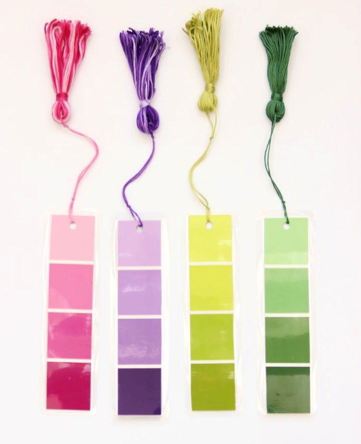 Paint Chip Bookmarks Step-by-Step Guide